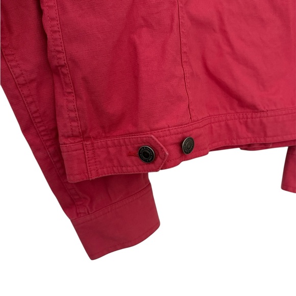 Croft and Barrow Women's Denim Jacket (Coral) - Picture 5 of 7